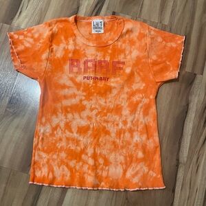 Y2K “Babe” Cropped Baby Tee Sz Med